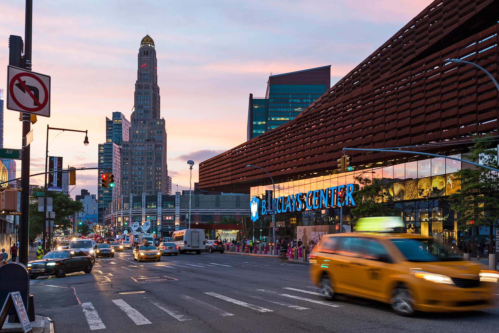 Barclays Center on Flatbush Avenue